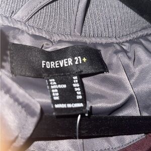 Forever 21 Gray Bomber Jacket